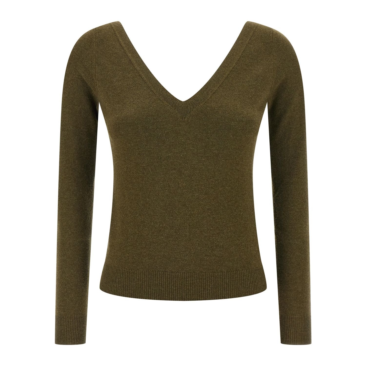 Saint Laurent Bicolor Cashmere Cardigan