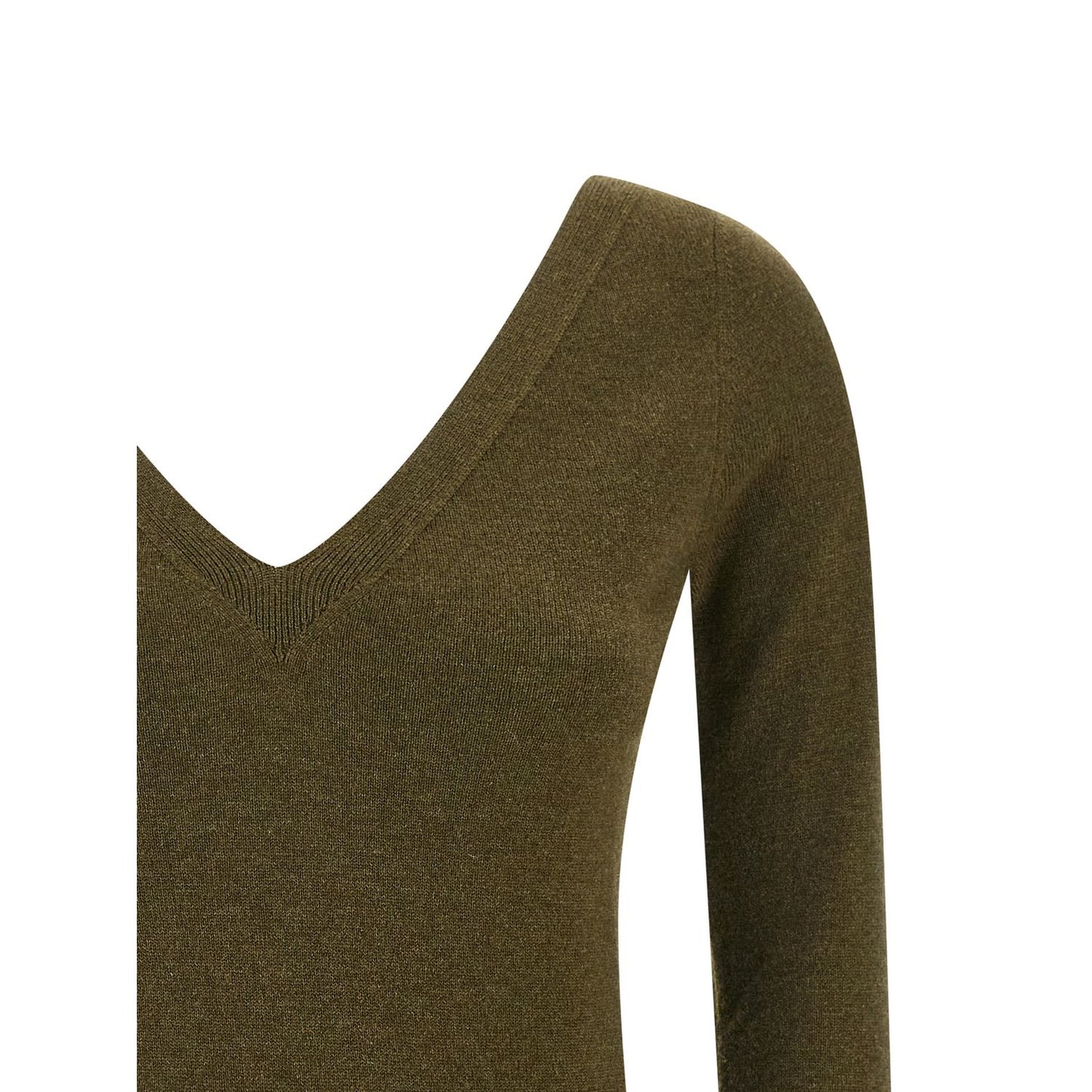 Saint Laurent Bicolor Cashmere Cardigan