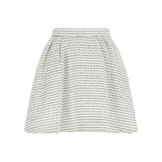 Alessandra Rich White Polyamide Long Skirt
