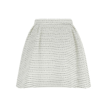 Alessandra Rich White Polyamide Long Skirt