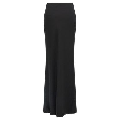 Alessandra Rich Black Virgin Wool Mini Skirt