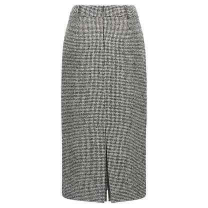 Ermanno Scervino Bicolor Wool Midi Skirt