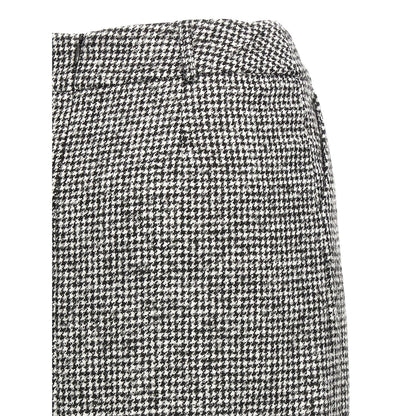 Ermanno Scervino Bicolor Wool Midi Skirt