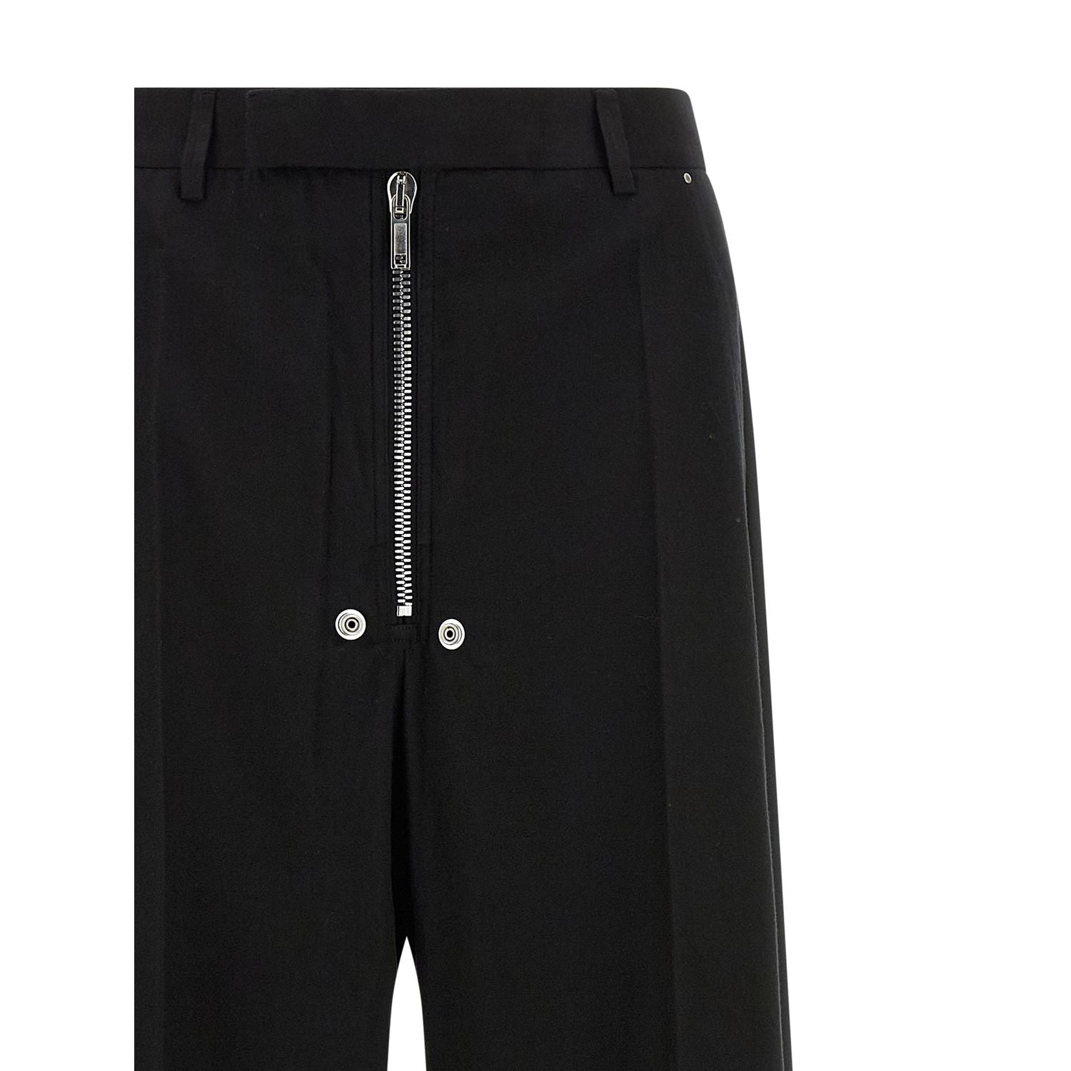 Rick Owens Black Cotton Pants
