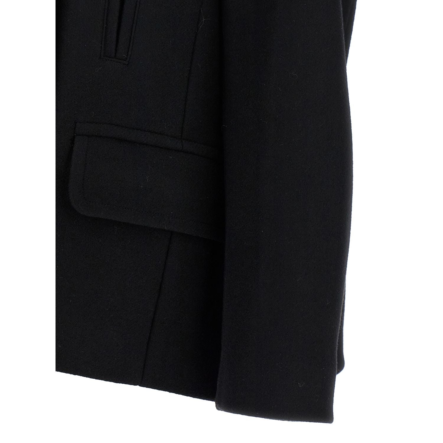 Dries Van Noten Black Wool Coat