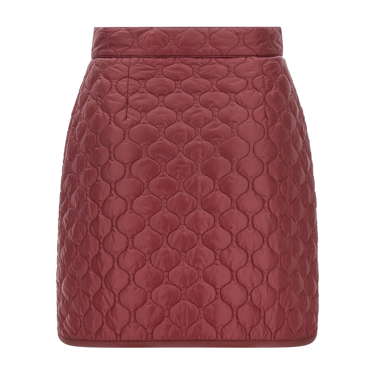 Moncler Bordeaux Polyamide Long Skirt