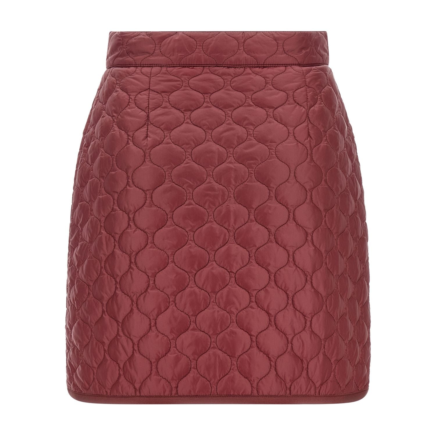 Moncler Bordeaux Polyamide Long Skirt
