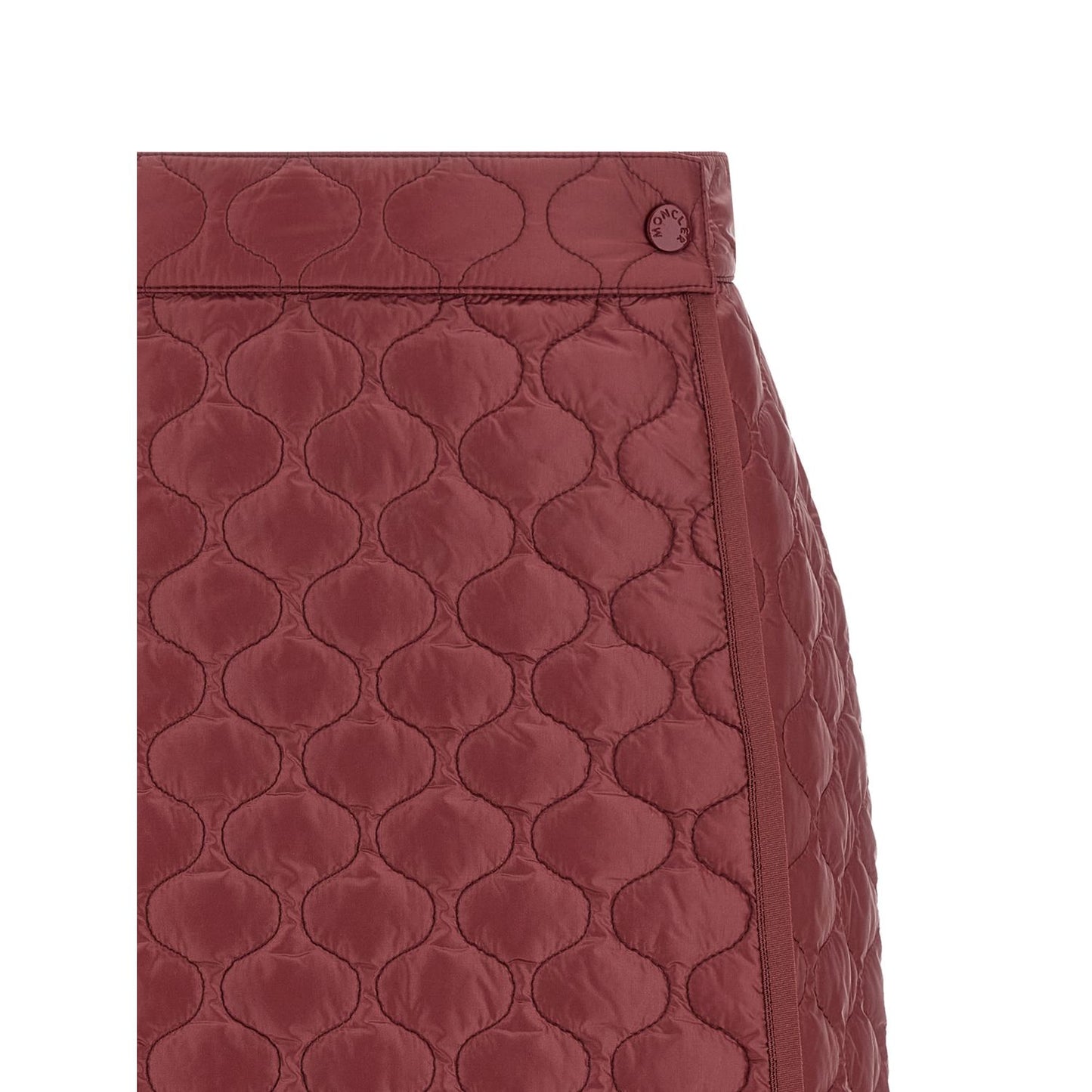 Moncler Bordeaux Polyamide Long Skirt