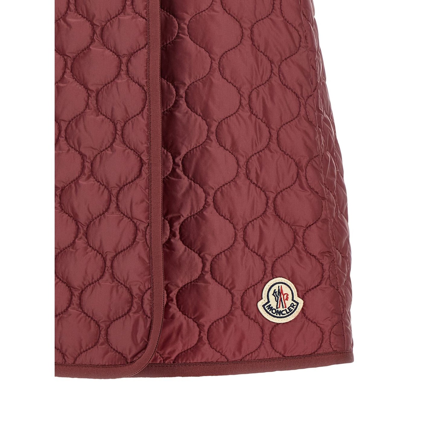 Moncler Bordeaux Polyamide Long Skirt