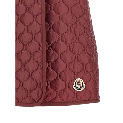 Moncler Bordeaux Polyamide Long Skirt