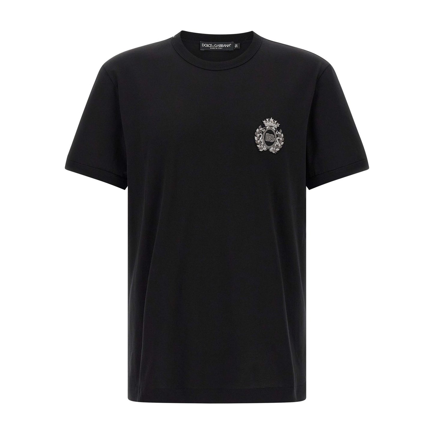 Dolce & Gabbana Black Cotton T-Shirt