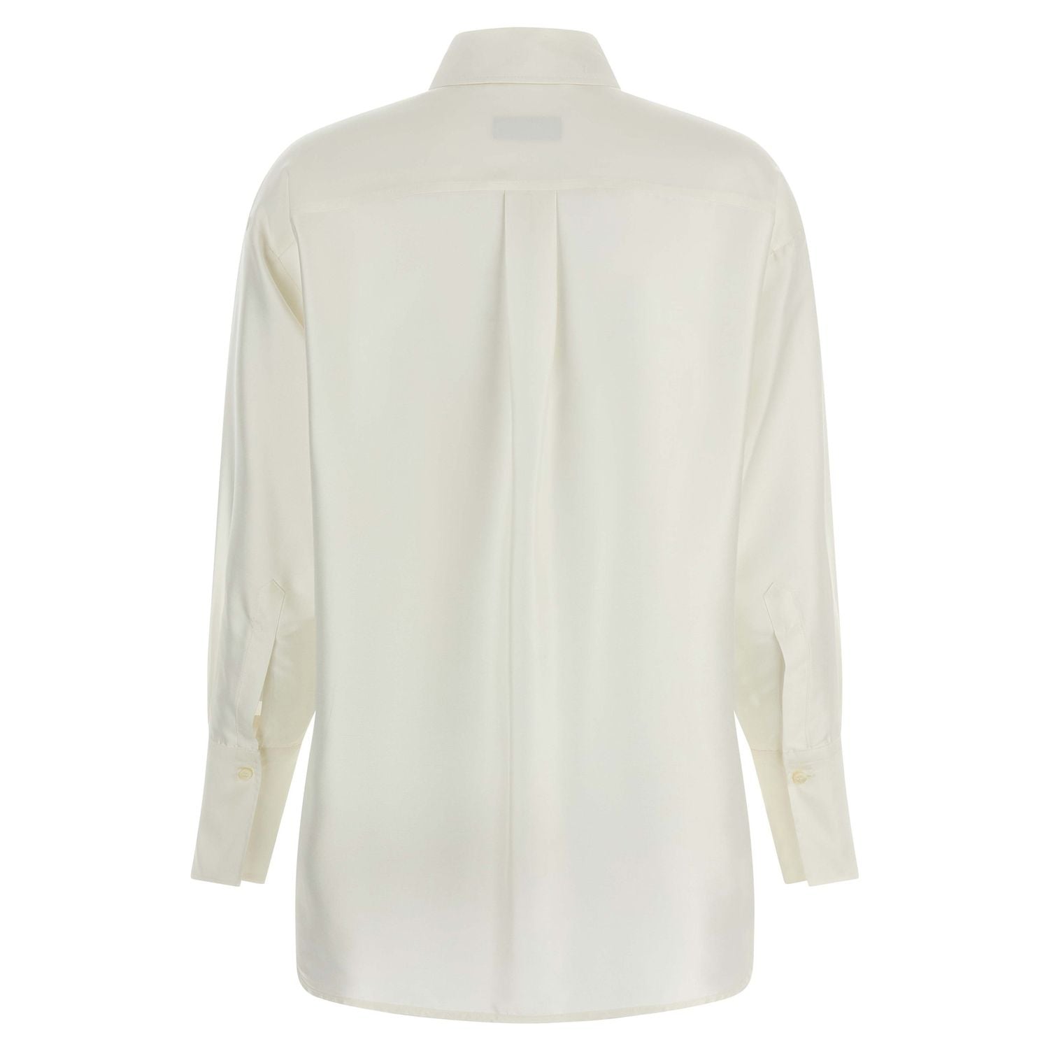 Alberto Biani White Silk Blouse
