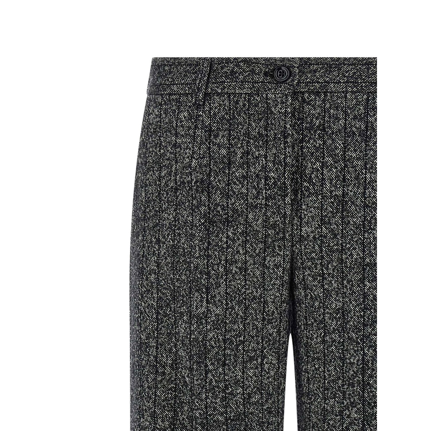 Dolce & Gabbana Bicolor Virgin Wool Casual Pants