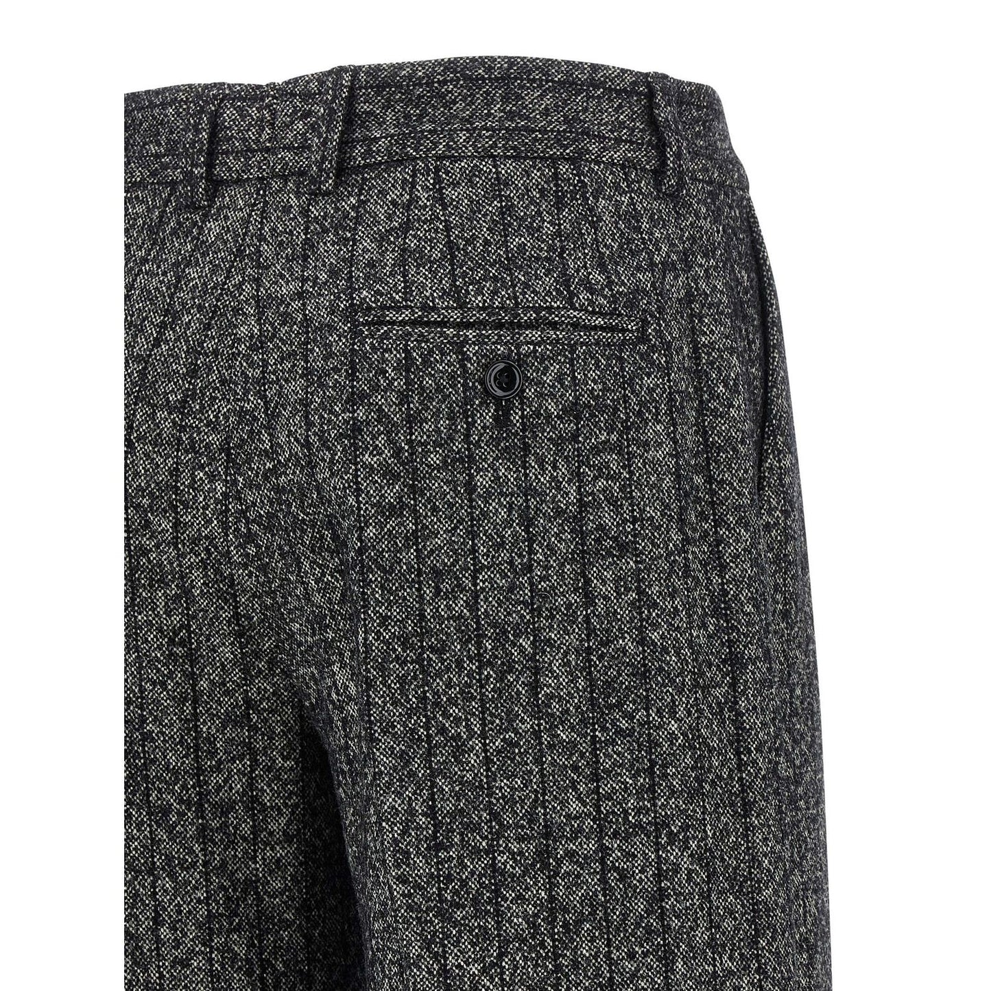 Dolce & Gabbana Bicolor Virgin Wool Casual Pants