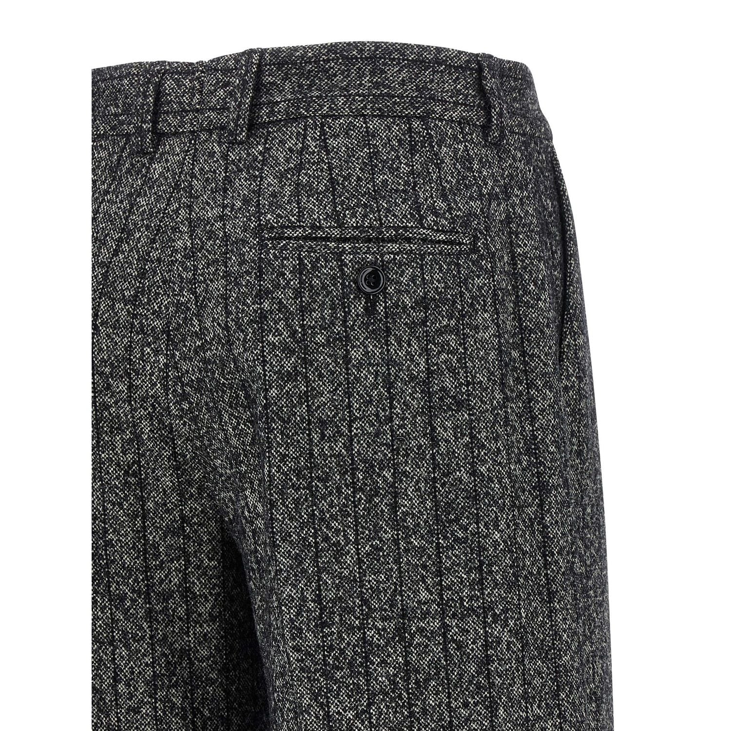 Dolce & Gabbana Bicolor Virgin Wool Casual Pants
