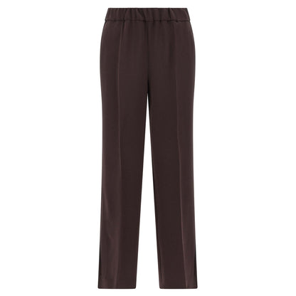 Alberto Biani Brown Triacetate Casual Pants