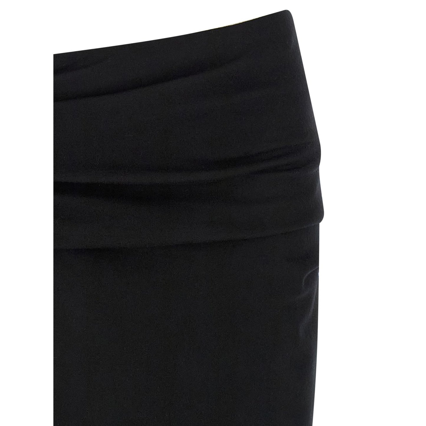 Entire Studios Black Wool Midi Skirt