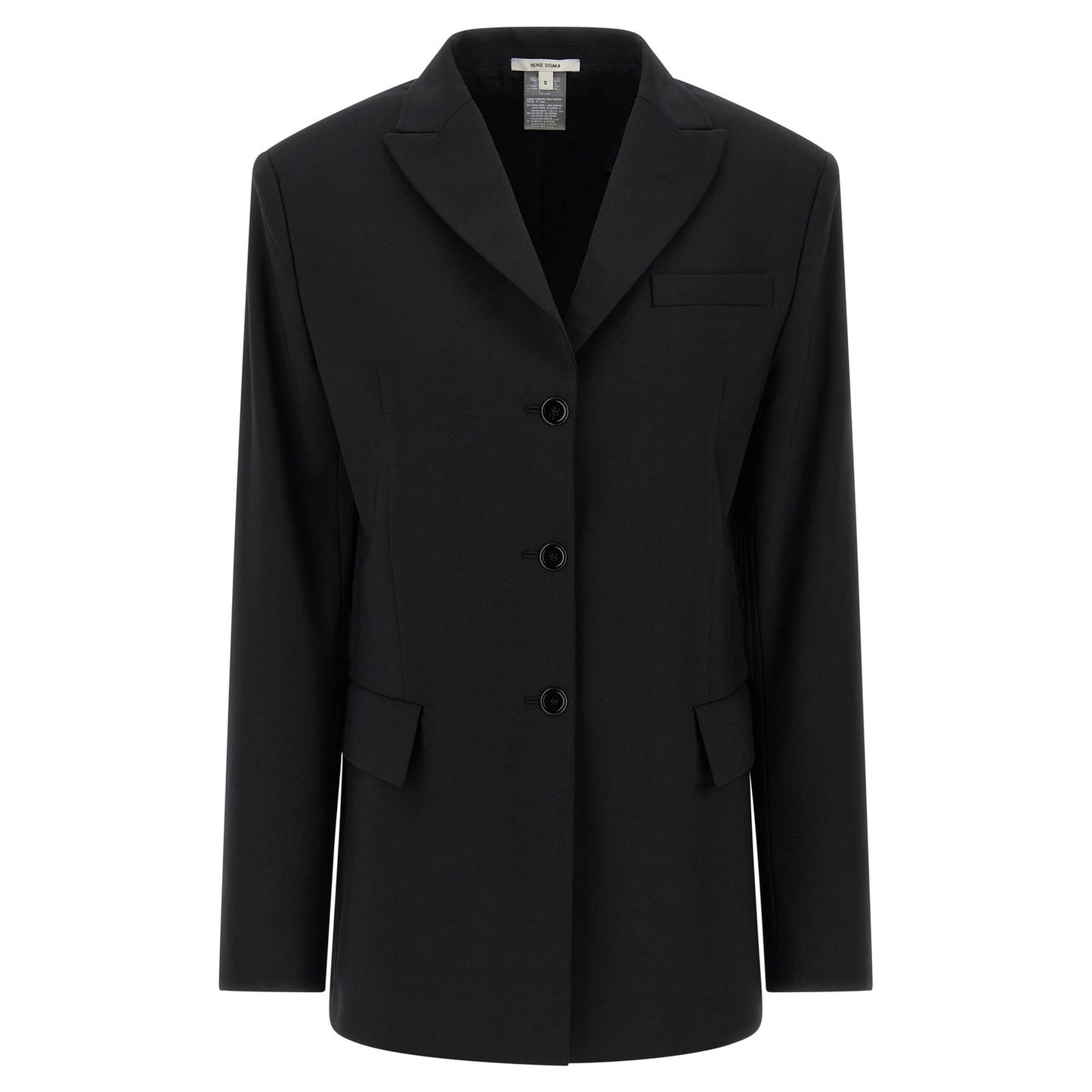 Nensi Dojaka Black Virgin Wool Blazer