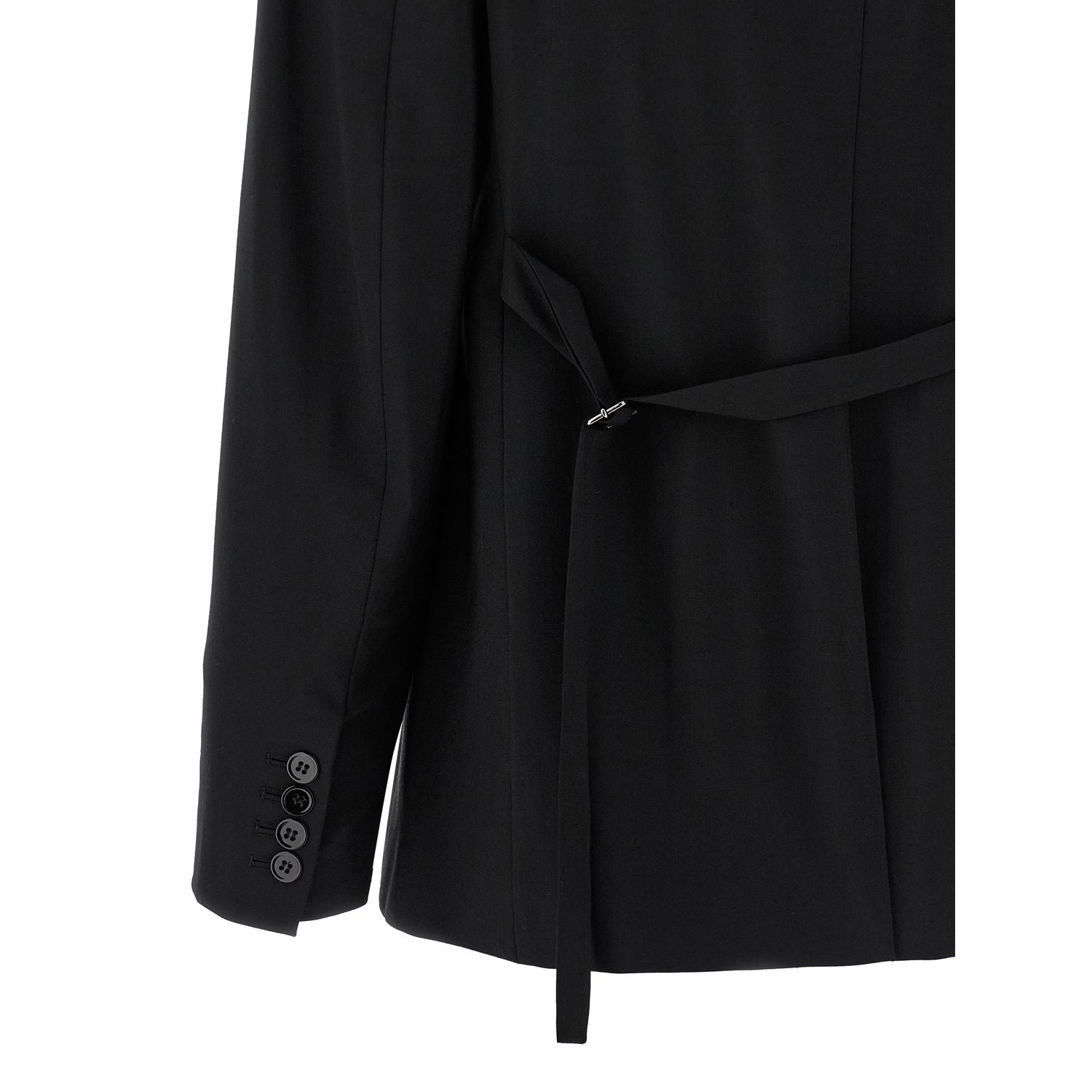 Nensi Dojaka Black Virgin Wool Blazer