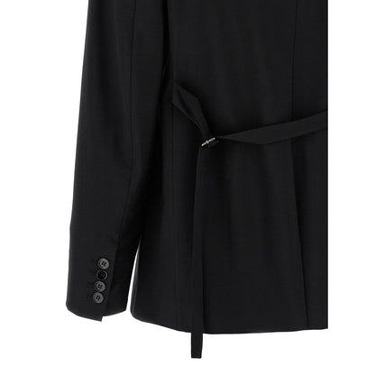 Nensi Dojaka Black Virgin Wool Blazer
