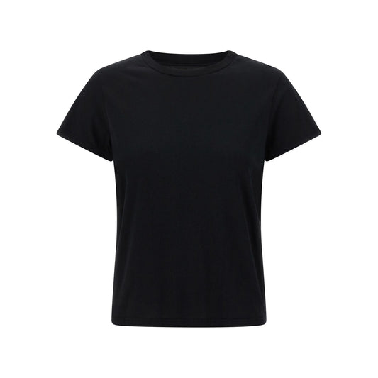Mother Denim Black Cotton T-Shirt