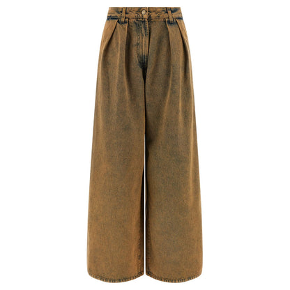 Alanui Brown Cotton Jeans Denim