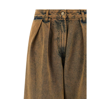 Alanui Brown Cotton Jeans Denim