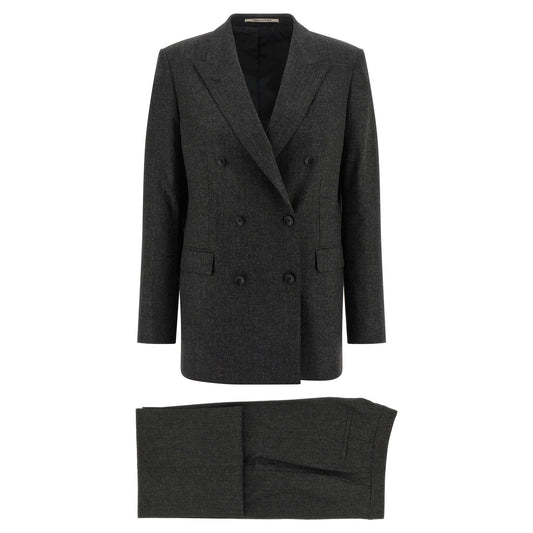Tagliatore Gray Viscose Two-Piece Suit