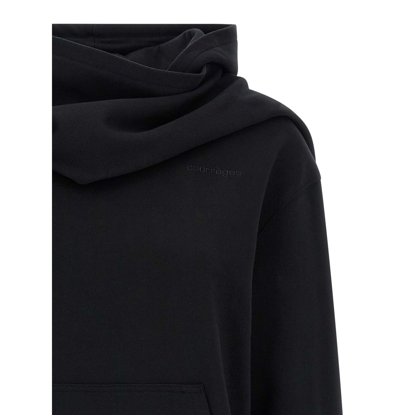 Courrèges Black Cotton Sweatshirt