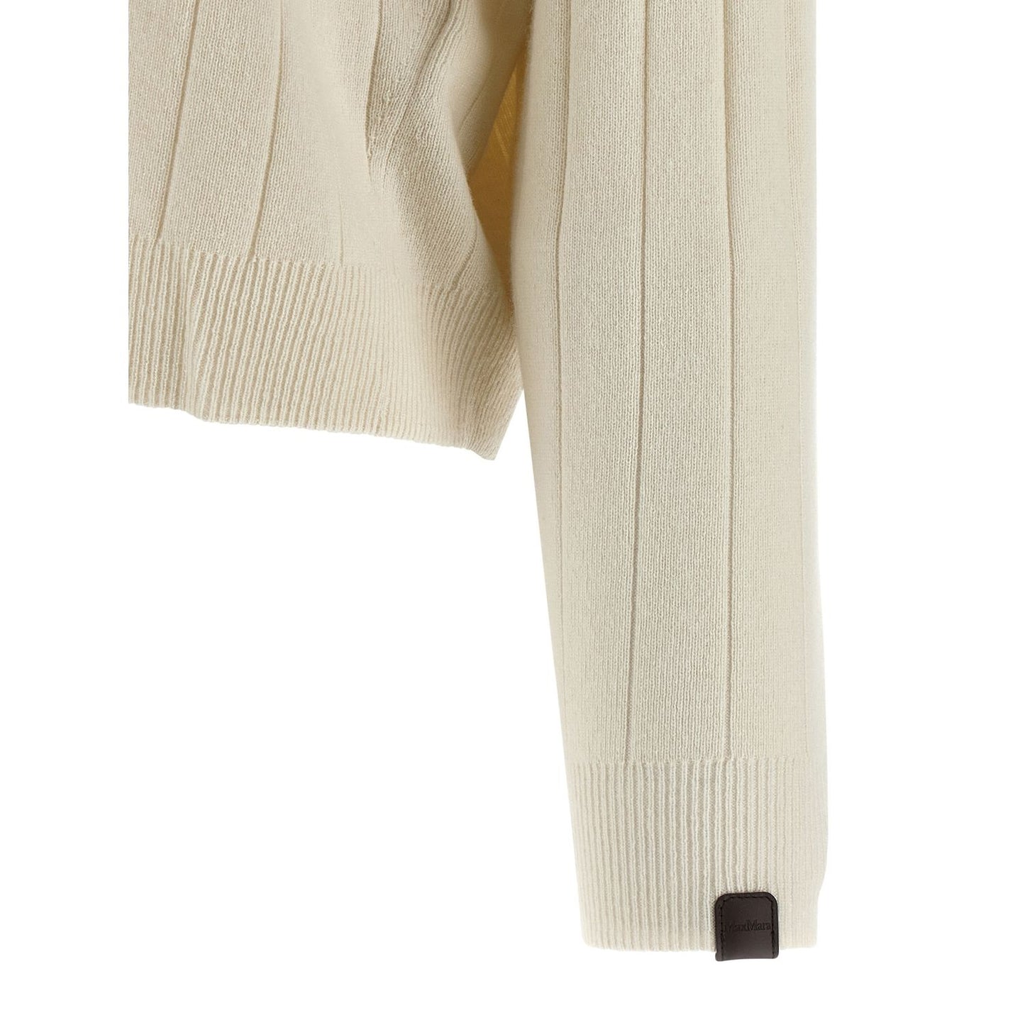 Max Mara White Cashmere Cardigan