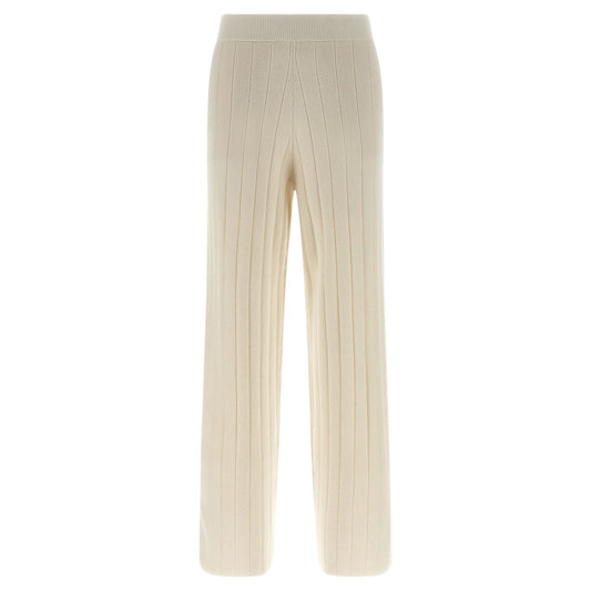 Max Mara White Cashmere Joggers (Workout Pants)