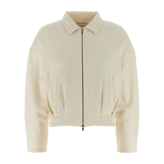 Max Mara White Silk Sweatshirt