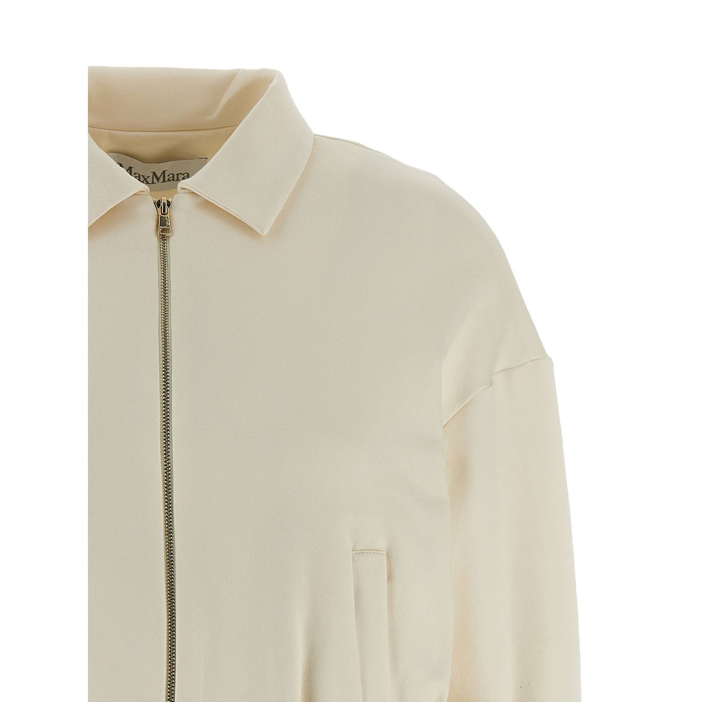 Max Mara White Silk Sweatshirt