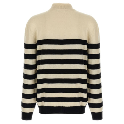 Balmain Bicolor Wool Cardigan