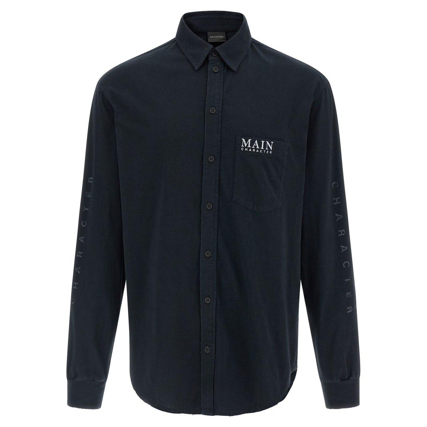 Balenciaga Black Cotton Blouse