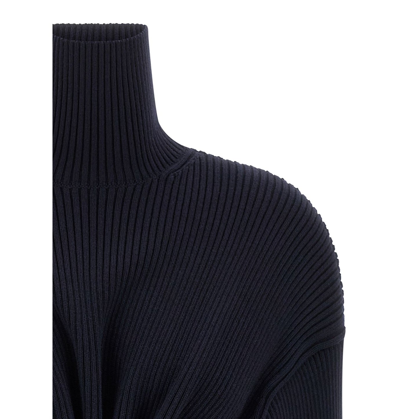 Balenciaga Blue Wool Short Dress