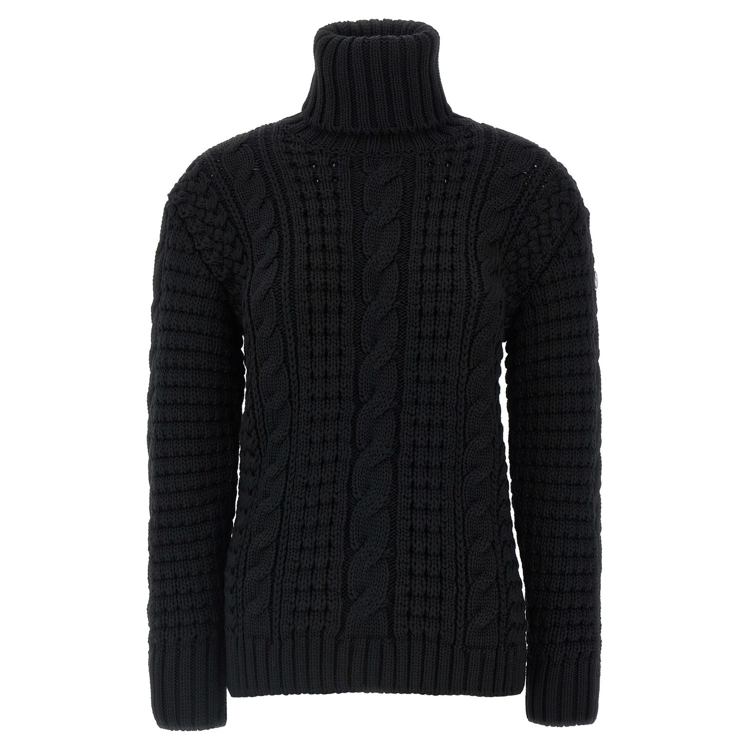 MONCLER GENIUS Black Virgin Wool Cardigan