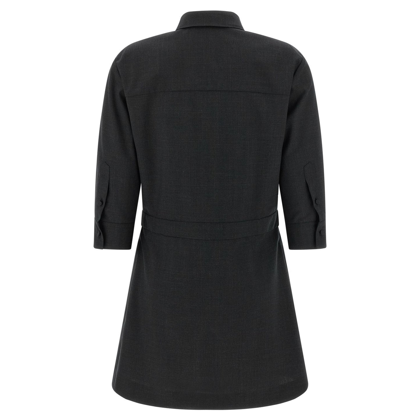 Gucci Gray Wool Short Dress