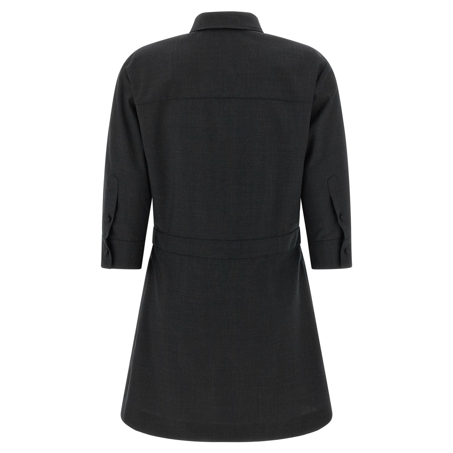 Gucci Gray Wool Short Dress
