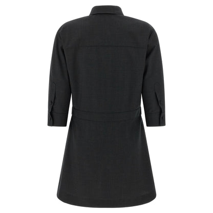 Gucci Gray Wool Short Dress