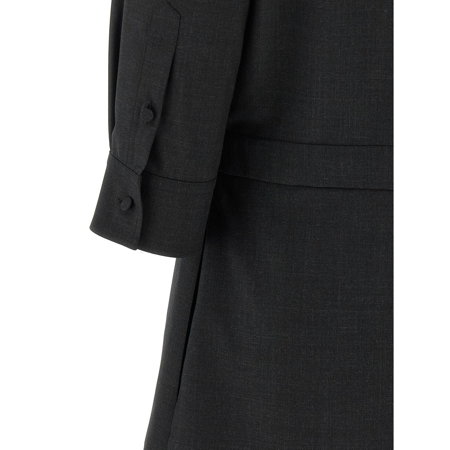 Gucci Gray Wool Short Dress