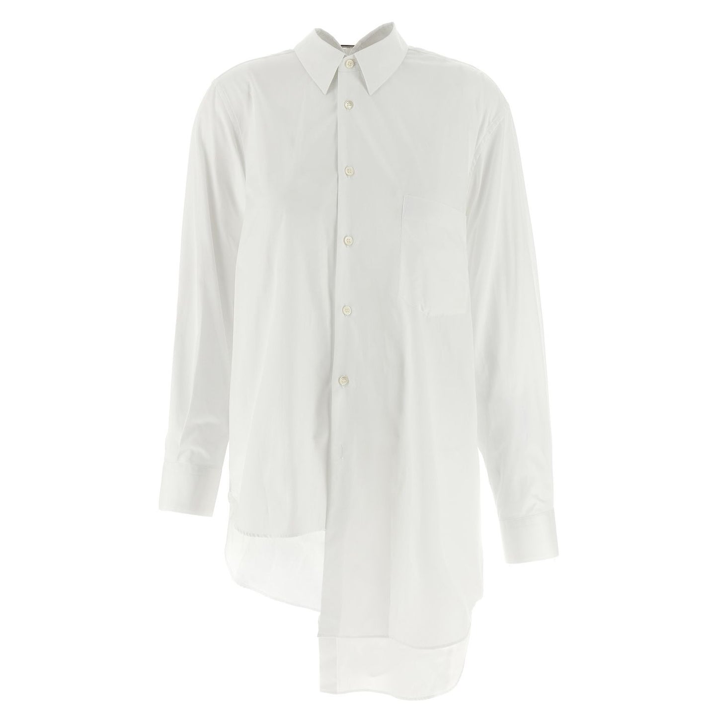 Comme Des Garçons White Cotton Blouse