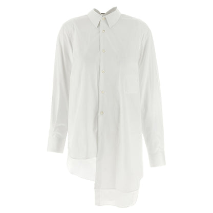 Comme Des Garçons White Cotton Blouse