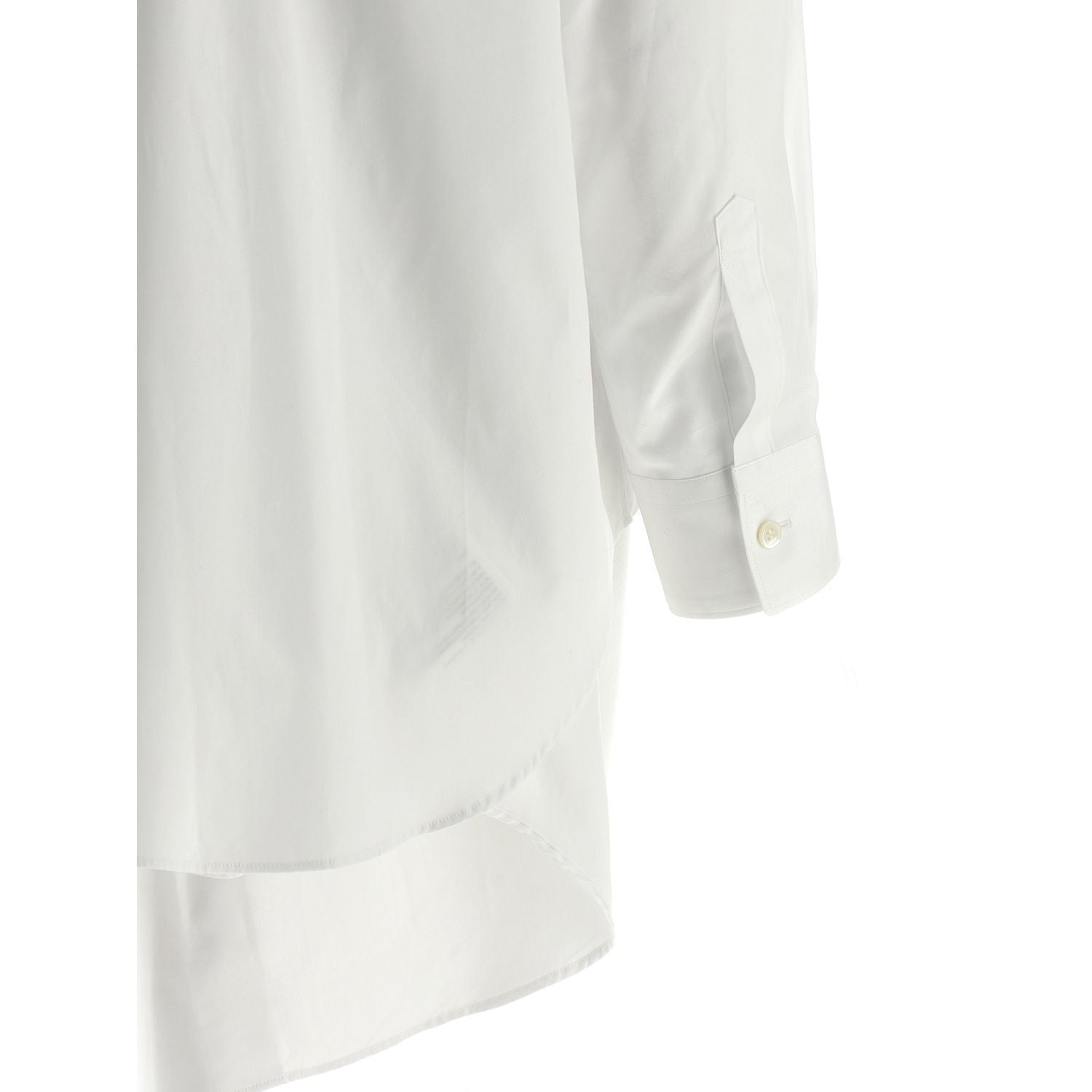 Comme Des Garçons White Cotton Blouse