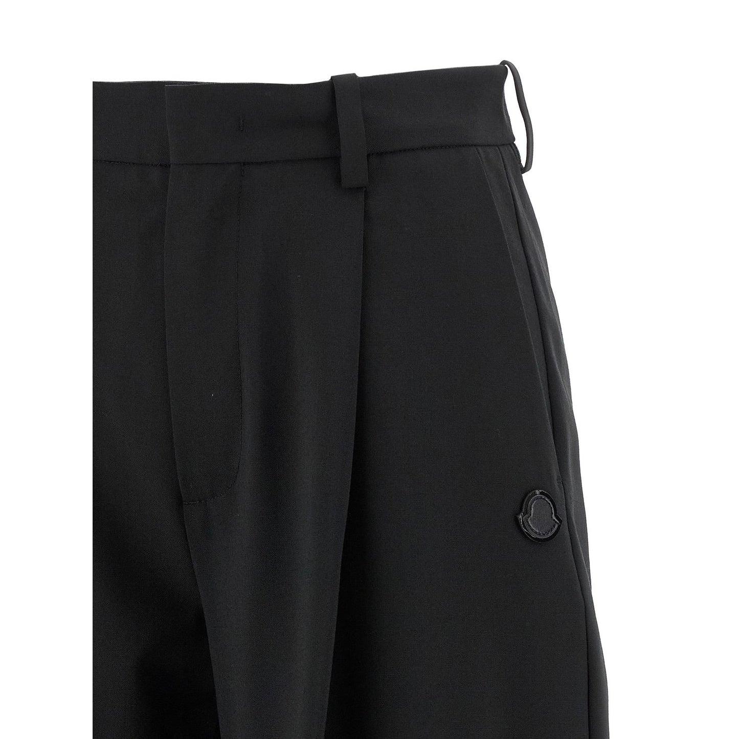 MONCLER GENIUS Black Polyester Dress Pants