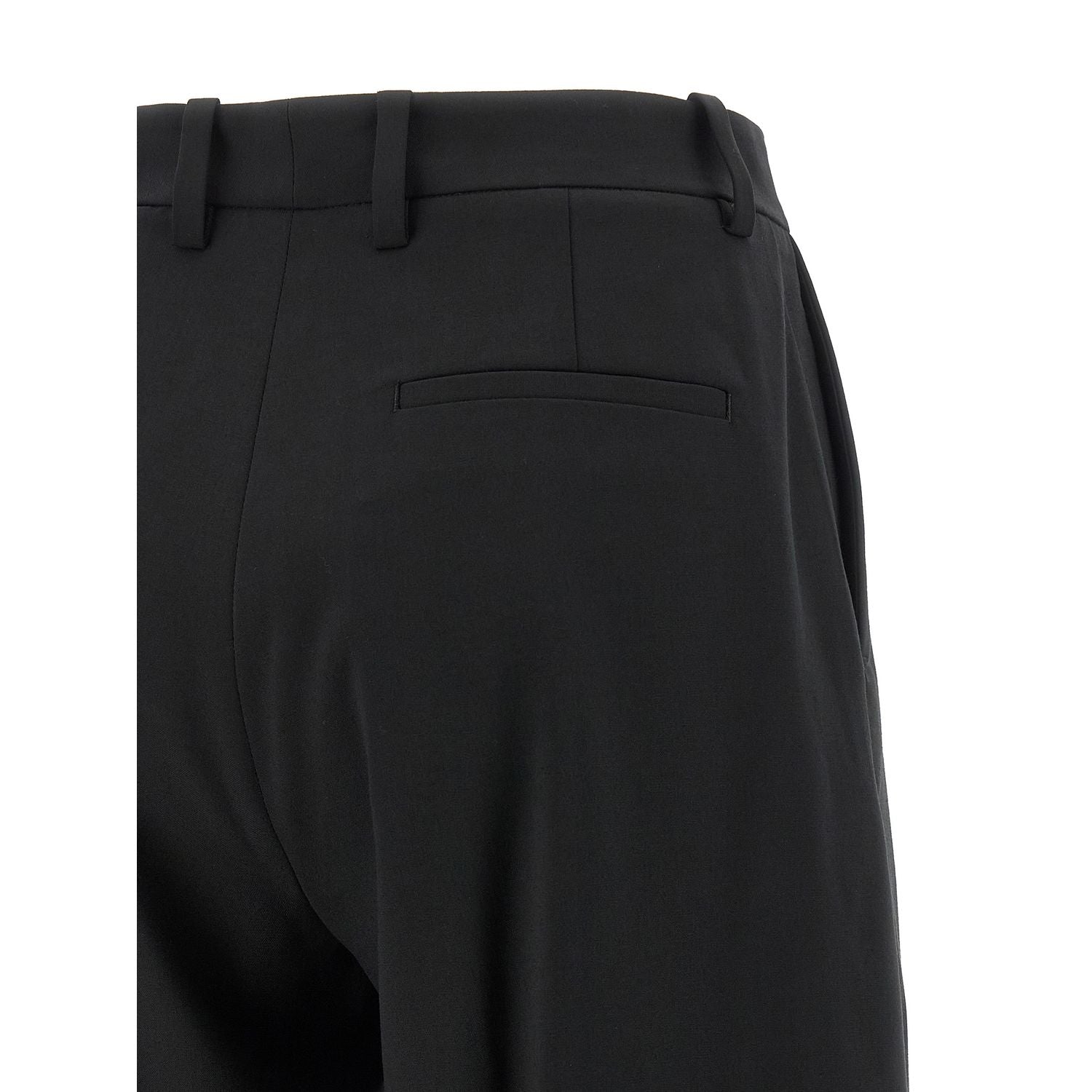 MONCLER GENIUS Black Polyester Dress Pants