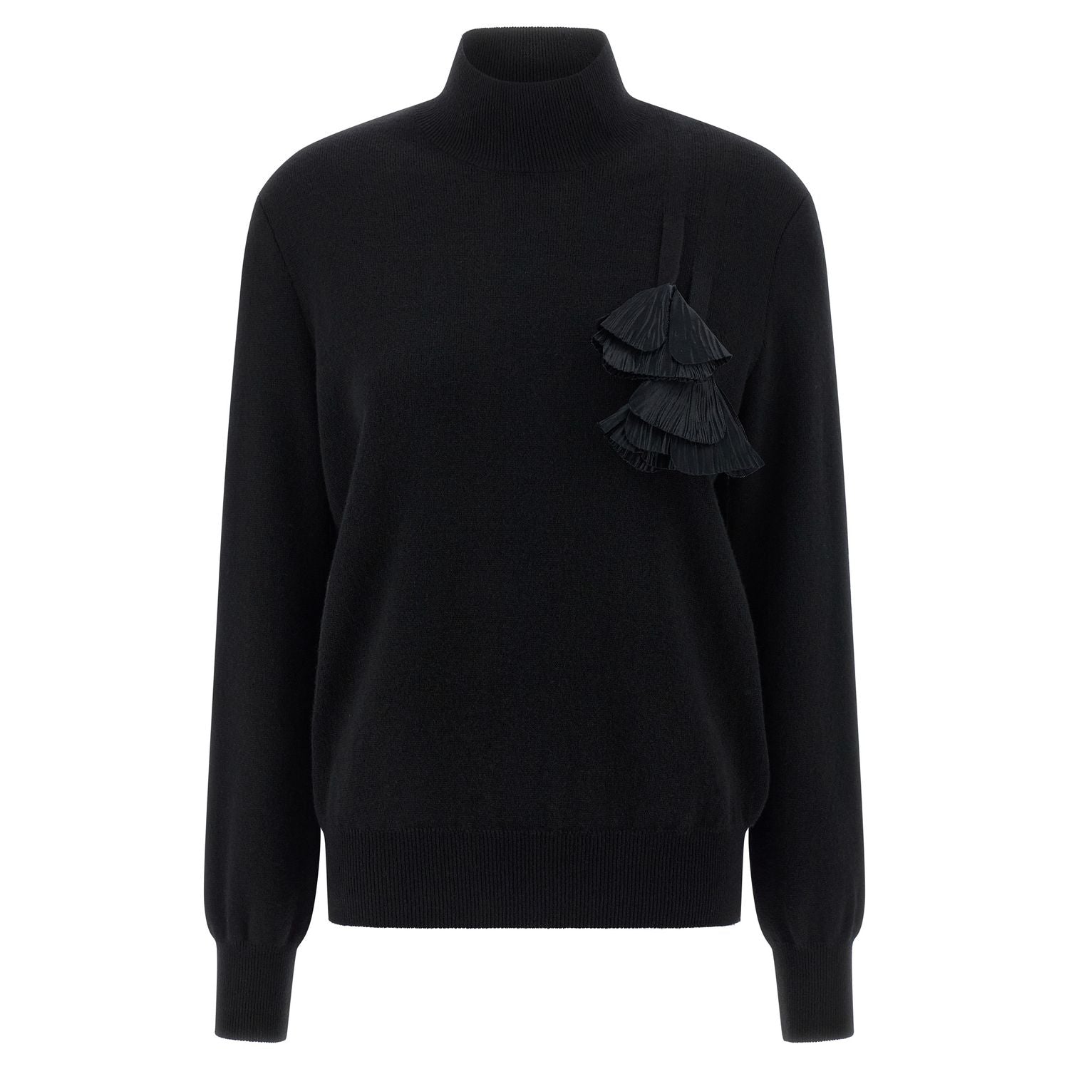Ferragamo Black Virgin Wool Cardigan