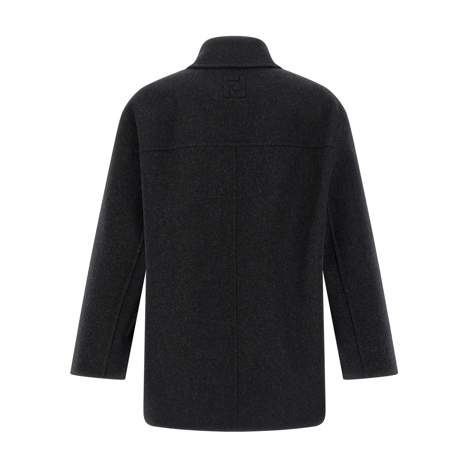 Fendi Gray Virgin Wool Coat