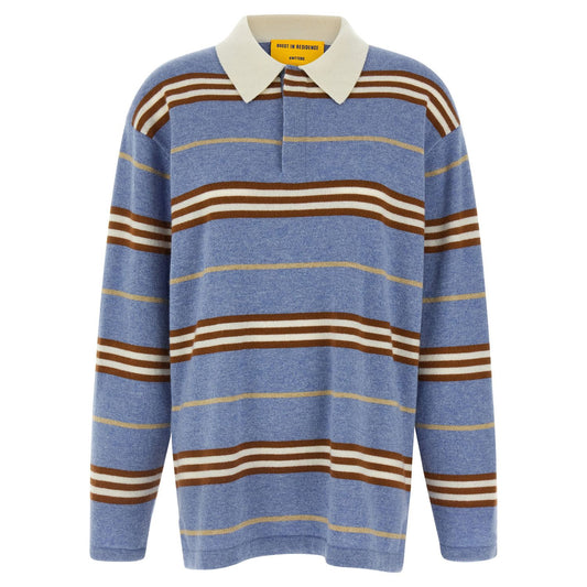 Guest in Residence Blue Cashmere Polo Shirt