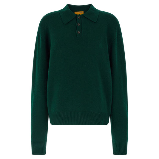 Guest in Residence Bicolor Cashmere Polo Shirt
